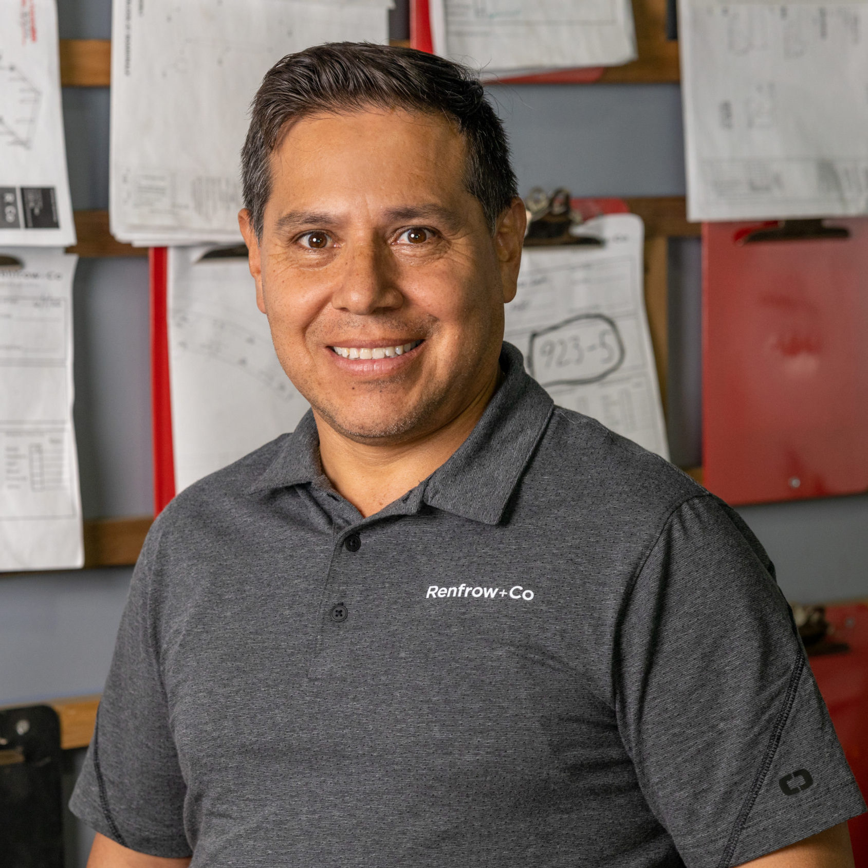 Art Arguello, Operations specialist at Renfrow+Co, ensuring seamless workflow in Houston’s custom fabrication projects