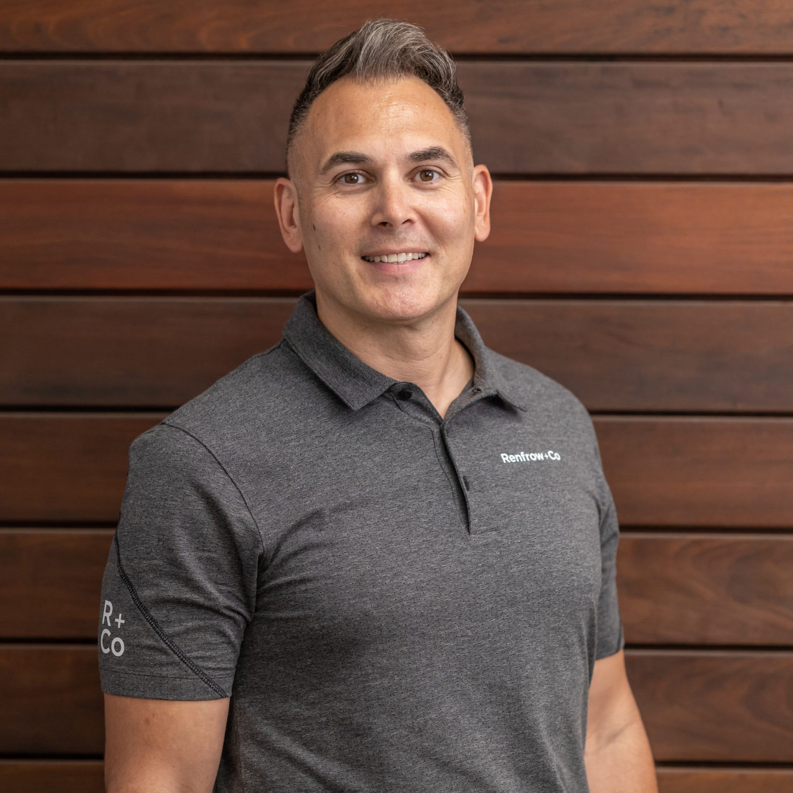 Portrait of Bill Thorne, Managing Partner at Renfrow+Co, overseeing the growth and direction of the company’s custom metal and wood fabrication services